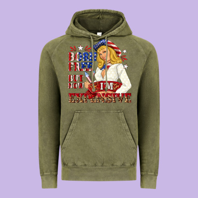 Born Free But Now Im Expensive Vintage Hoodie Designed By Nancycooperartshop