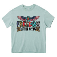 Arona freedom john Heavy Core Tee - CowhideDigitalArt