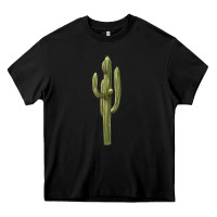 Black cactus Heavy Core Tee - BarkalooDesign