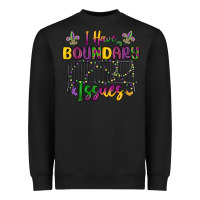 Black i have boundary issues Heavyweight Sweatshirt - MaliasSmallBusiness
