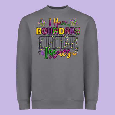 I Have Boundary Issues Heavyweight Sweatshirt Designed By Maliassmallbusiness