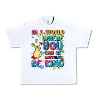 White in a world where you can be anything Urban Heavy Tee - MaliasSmallBusiness