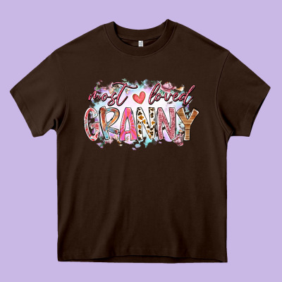 Most Loved Granny Heavy Core Tee Designed By Racoondesign