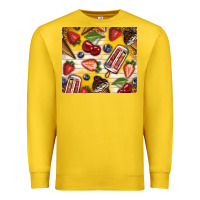 Lemon summer ice cream with fruits Premium Sweatshirt - TumblerDesignByShophia