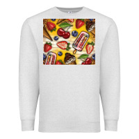 Oatmeal Heather summer ice cream with fruits Premium Sweatshirt - TumblerDesignByShophia