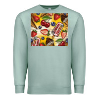 Seafoam summer ice cream with fruits Premium Sweatshirt - TumblerDesignByShophia