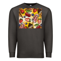 Summer Ice Cream With Fruits Premium Sweatshirt | Teevron