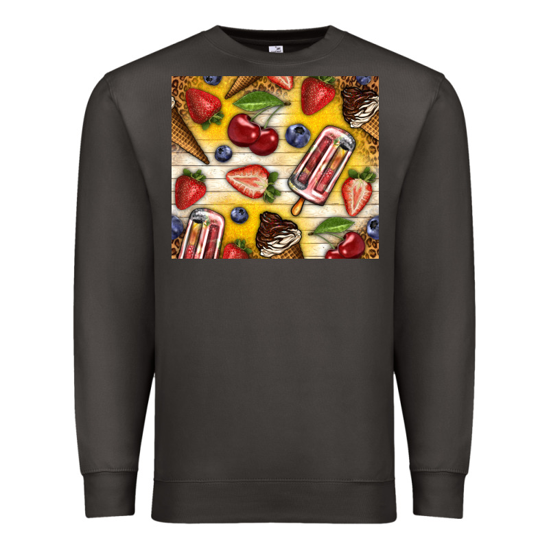 Summer Ice Cream With Fruits Premium Sweatshirt by TumblerDesignByShophia | Teevron