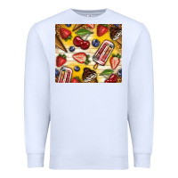 White summer ice cream with fruits Premium Sweatshirt - TumblerDesignByShophia