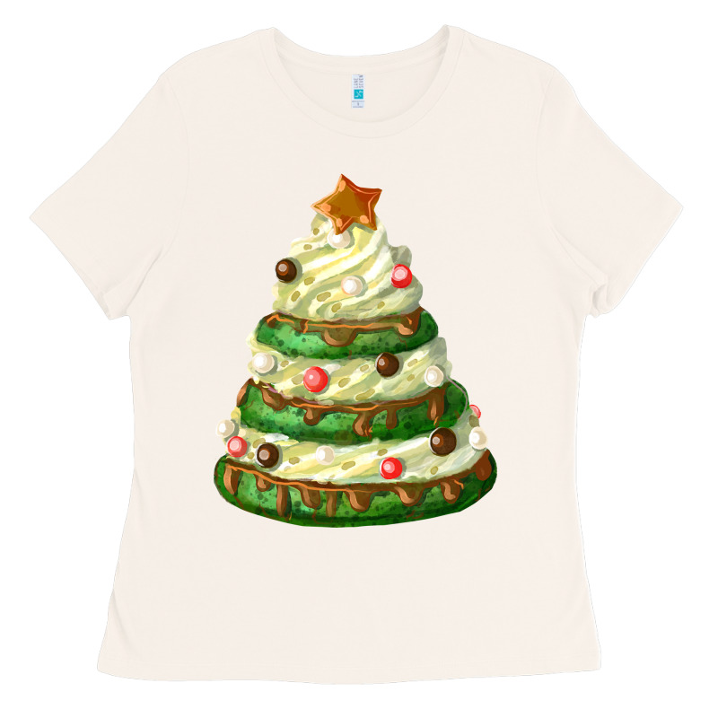 White Christmas Cookie Cake Ladies Tee by FaDigitalArtStudio | Teevron