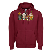 Burgundy bull skull western coffee cups Zipper Hoodie - Jasminsmagicworld