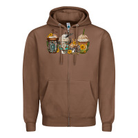 Chestnut bull skull western coffee cups Zipper Hoodie - Jasminsmagicworld