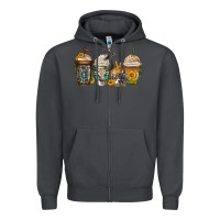 Smoke bull skull western coffee cups Zipper Hoodie - Jasminsmagicworld