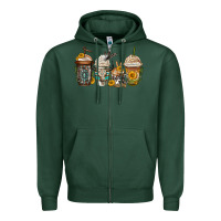 Sports Green bull skull western coffee cups Zipper Hoodie - Jasminsmagicworld