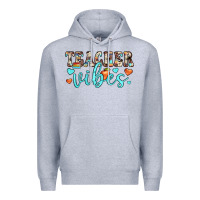 Heather Grey teacher vibes Premium Hoodie - JahusDesignShop