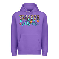 Purple teacher vibes Premium Hoodie - JahusDesignShop