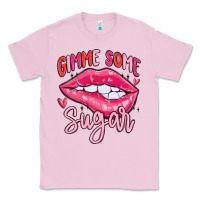 Bubblegum Pink gimme some sugar Classic Tee - MaliasSmallBusiness