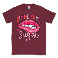 Burgundy gimme some sugar Classic Tee - MaliasSmallBusiness