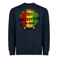 Navy i am black everyday but today juneteenth Heavyweight Sweatshirt - MaliasSmallBusiness
