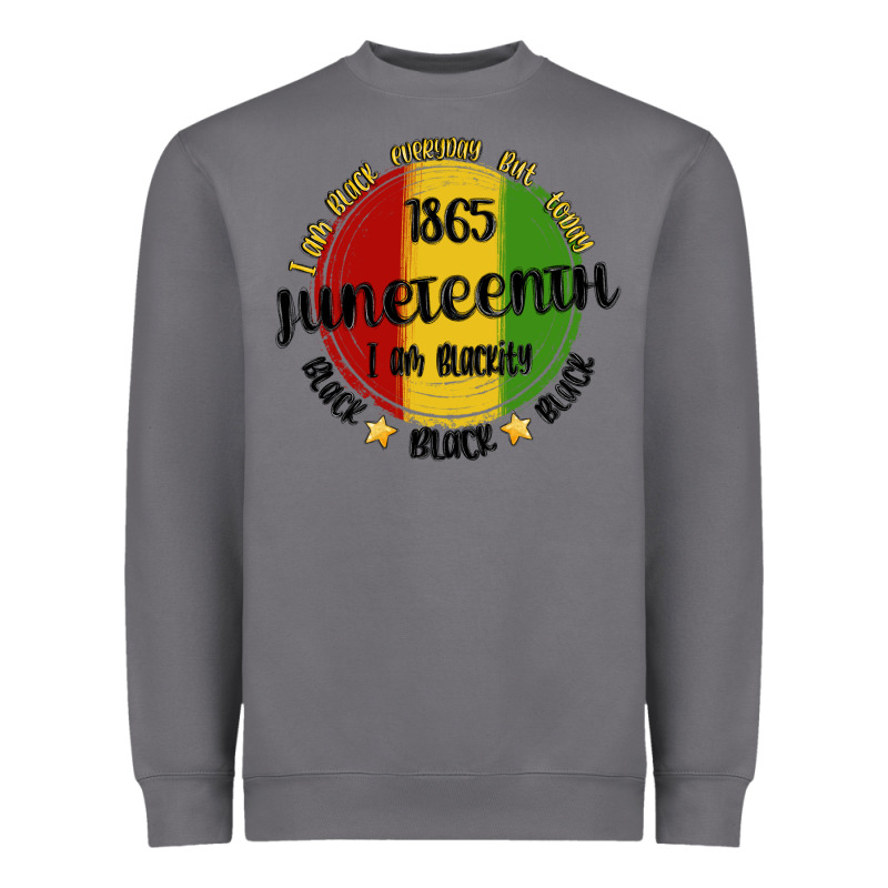 I Am Black Everyday But Today Juneteenth Heavyweight Sweatshirt by MaliasSmallBusiness | Teevron
