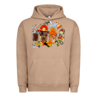 Pigment Burro Firefighter Coffee Cups Urban Hoodie - FaDigitalArtStudio