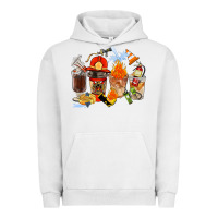 Pigment Lunar Rock Firefighter Coffee Cups Urban Hoodie - FaDigitalArtStudio