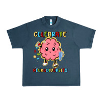 Midnight Navy celebrate neurodiversity Urban Heavy Tee - MaliasSmallBusiness