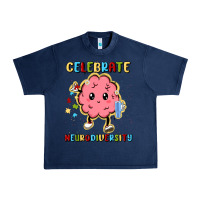 Navy celebrate neurodiversity Urban Heavy Tee - MaliasSmallBusiness