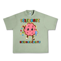 Oil Green celebrate neurodiversity Urban Heavy Tee - MaliasSmallBusiness