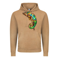Vintage Camel Chameleon Lizard Illustrations Vintage Hoodie - LillyAllenDesigns