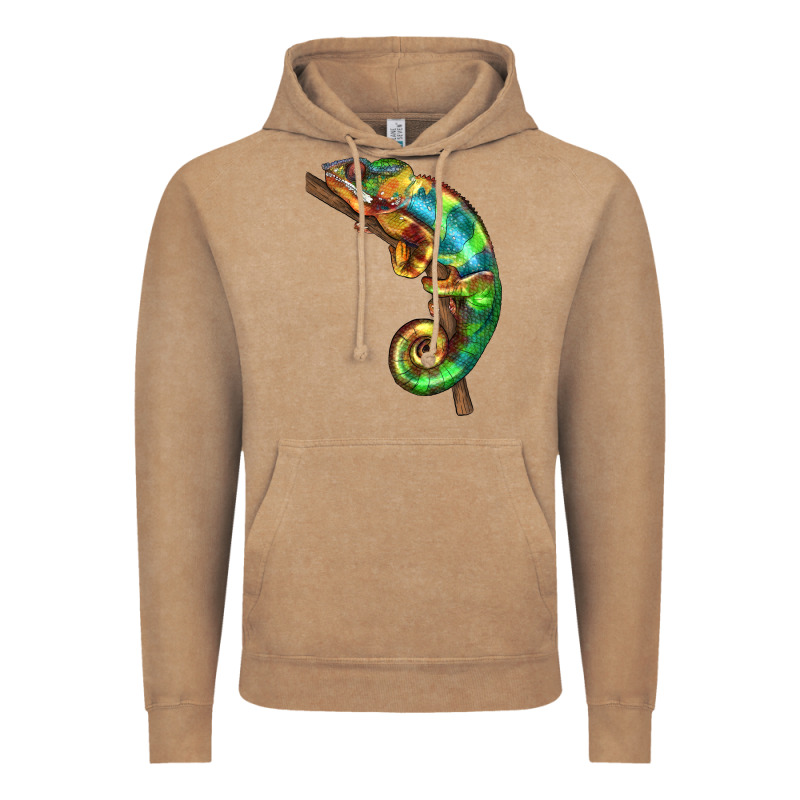 Chameleon Lizard Illustrations Vintage Hoodie by LillyAllenDesigns | Teevron
