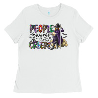 White people give me the creeps Ladies Tee - CowhideDigitalArt
