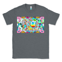Charcoal Heather The Pool Is My Happy Place Classic Tee - CowhideDigitalArt
