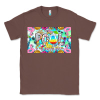 Chestnut The Pool Is My Happy Place Classic Tee - CowhideDigitalArt