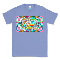 Colony Blue The Pool Is My Happy Place Classic Tee - CowhideDigitalArt