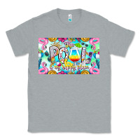 Heather Grey The Pool Is My Happy Place Classic Tee - CowhideDigitalArt