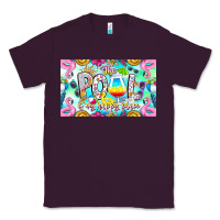 Plum The Pool Is My Happy Place Classic Tee - CowhideDigitalArt