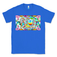 True Royal The Pool Is My Happy Place Classic Tee - CowhideDigitalArt