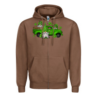 Chestnut st patrick's gnomes farm truck Zipper Hoodie - Jasminsmagicworld