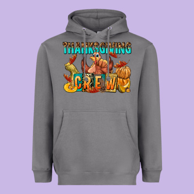 Thanksgiving Crew Heavyweight Hoodie Designed By Nancycooperartshop