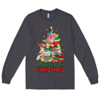 Smoke christmas book tree Long Sleeve Tee - MaliasSmallBusiness