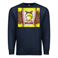 Navy raising ballers with baseball and softball leopard tumbler tbs Premium Sweatshirt - TumblerDesignByShophia