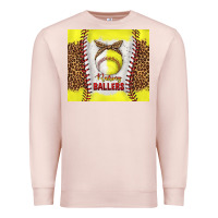 Pale Pink raising ballers with baseball and softball leopard tumbler tbs Premium Sweatshirt - TumblerDesignByShophia
