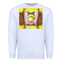 White raising ballers with baseball and softball leopard tumbler tbs Premium Sweatshirt - TumblerDesignByShophia