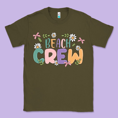 Beach Crew Classic Tee Designed By Maliassmallbusiness