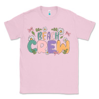 Bubblegum Pink beach crew Classic Tee - MaliasSmallBusiness