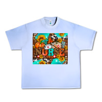 Grape Ice pumpkin nurse with sunflower Urban Heavy Tee - AdoDesignShop