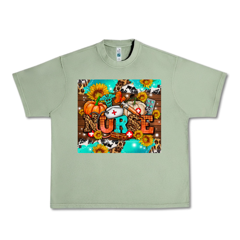 Pumpkin Nurse With Sunflower Urban Heavy Tee by AdoDesignShop | Teevron