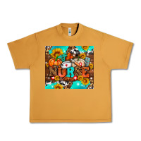 Peanut Butter pumpkin nurse with sunflower Urban Heavy Tee - AdoDesignShop