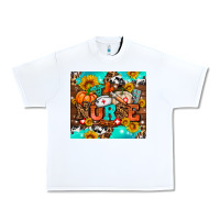 White pumpkin nurse with sunflower Urban Heavy Tee - AdoDesignShop